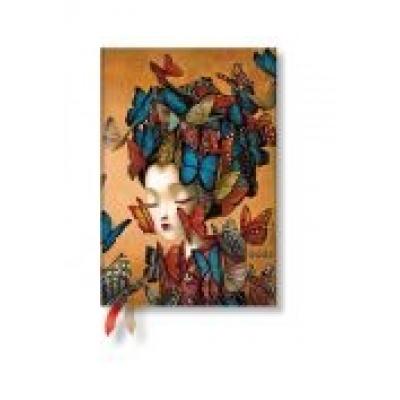 Kalendarz książkowy mini 2021 12m madame butterfly