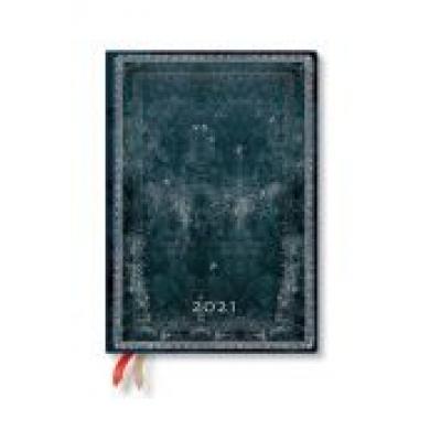 Kalendarz książkowy midi 2021 12m midnight steel