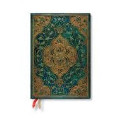 Kalendarz książkowy midi 2021 12m turquoise