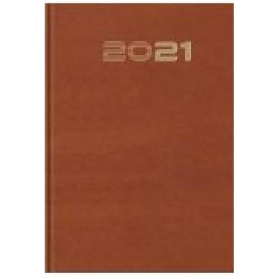 Terminarz 2021 b7 mały standard brązowy