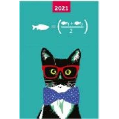 Kalendarz 2021 a5 dzienny cat narcissus
