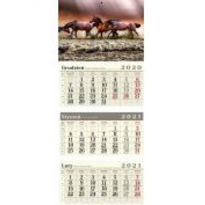 Kalendarz 2021 trójdzielny konie crux