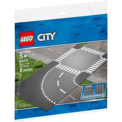 Klocki LEGO City - Zakręt i skrzyżowanie 60237