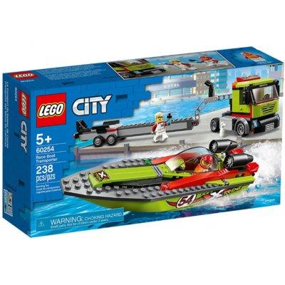 Klocki LEGO City - Transporter łodzi wyścigowej LEGO-60254
