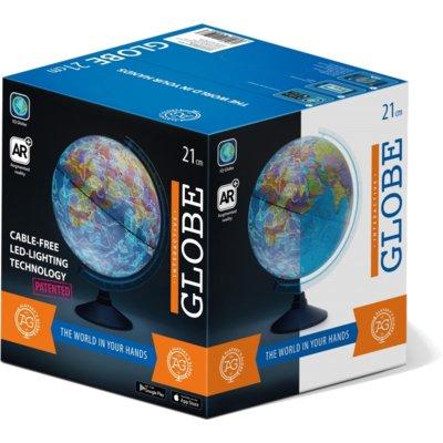 Globus DANTE Alaysky 21 cm z mapą fizyczną i aplikacją