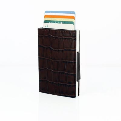 Portfel aluminiowy ogon designs cascade wallet croco - wallet croco