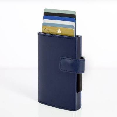 Portfel aluminiowy ogon designs cascade wallet snap navy blue