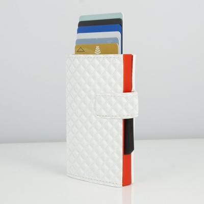 Portfel aluminiowy ogon designs cascade wallet snap micerino white