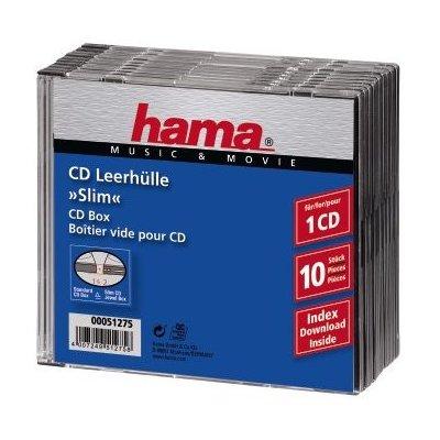 Opakowanie na cd/dvd HAMA Pudełka na płyty CD Slim Standard 10szt