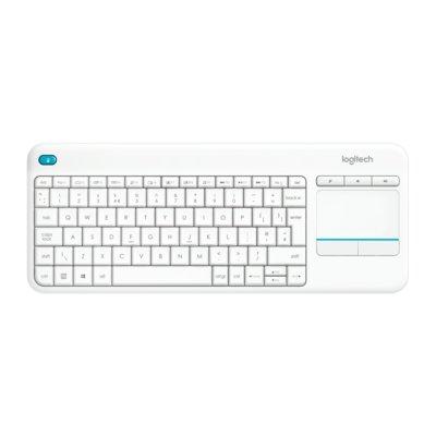 Klawiatura bezprzewodowa LOGITECH Wireless Touch Keyboard K400 Plus Biały