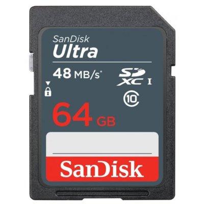 Karta pamięci SANDISK Ultra SDXC 64GB 48MB/s Class 10 UHS-I