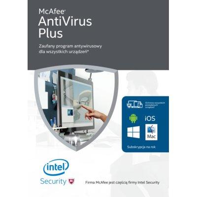 Program McAfee AntiVirus Plus 2016 (1 rok) Unlimited OEM