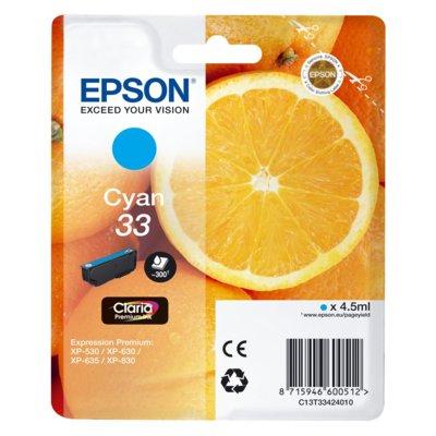 Wkład atramentowy EPSON 33 Cyjan