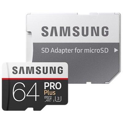 Karta pamięci SAMSUNG PRO Plus 64GB MB-MD64GA/EU + adapter SD