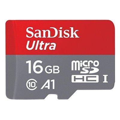 Karta pamięci SANDISK Ultra microSDHC 16GB + adapter SDSQUAR-016G-GN6MA