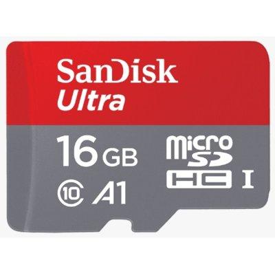Karta pamięci SANDISK Ultra microSDHC 16GB 98MB/s Class 10 A1 UHS-I + adapter