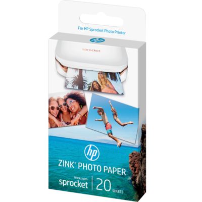 Papier fotograficzny HP ZINK z podkładem samoprzylepnym 20 ark. (5 × 7,6 cm) W4Z13A