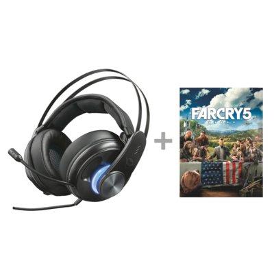 Zestaw słuchawkowy TRUST GXT 383 Dion 7.1 Bass Vibration Headset do PC/PS4/Xbox One + Gra PC Far Cry 5