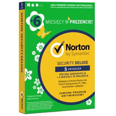 Program Norton Security Deluxe 2018 PL (5 stanowisk, 18 miesięcy)