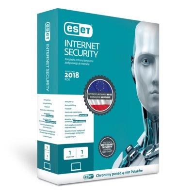 Program ESET Internet Security 2018 (1 PC, 1 rok, przedłużenie licencji)