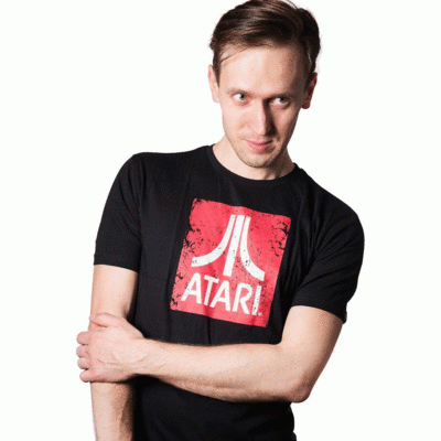 Koszulka GOOD LOOT Atari Logo Black - rozmiar M