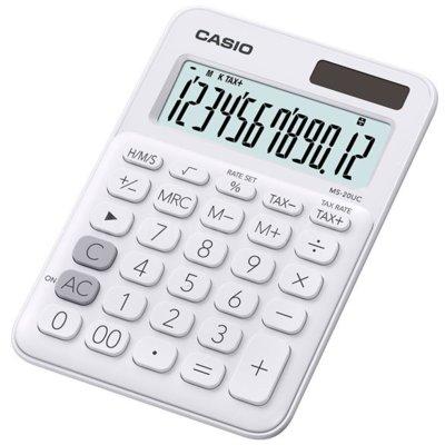 Kalkulator CASIO MS-20UC-WE-S Biały