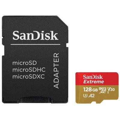 Karta pamięci SANDISK microSDXC Extreme 128GB 160MB/s C10 U3 V30 A2