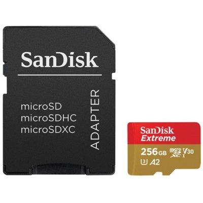 Karta pamięci SANDISK microSDXC Extreme 256GB 160MB/s C10 U3 V30 A2