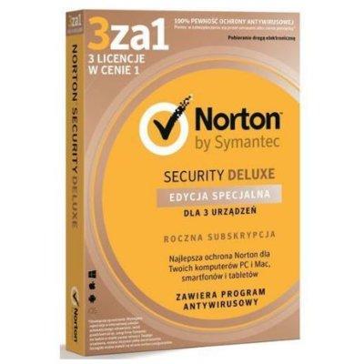 Program Norton Security Deluxe 3.0 PL (3 stanowiska, 1 rok)