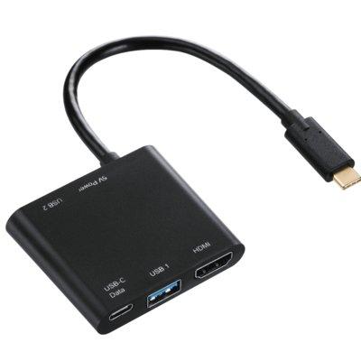 Hubs USB HAMA 4W1 USB-C - 3XUSB +HDMI