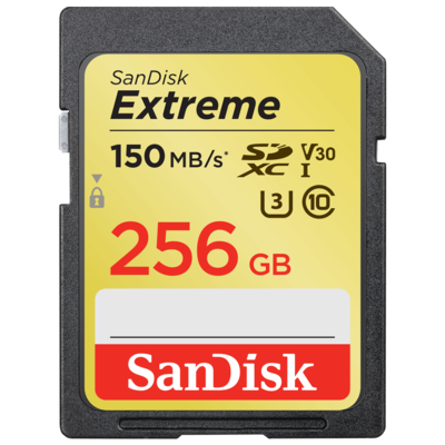 Karta pamięci SANDISK Extreme SDXC 256GB 150 MB/s Class 10 UHS-I U3