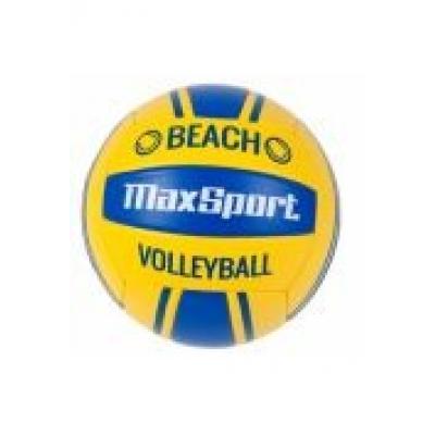 Piłka siatkowa/plażowa max sport żółto-niebieska