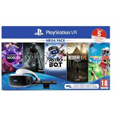 Gogle Wirtualnej Rzeczywistości SONY PlayStation VR + PlayStation Camera V2 + 5 gier (Voucher)
