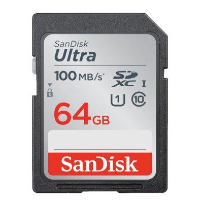 Karta pamieci SANDISK SDXC 64GB Ultra 100MB/s SDSDUNR-064G-GN6IN