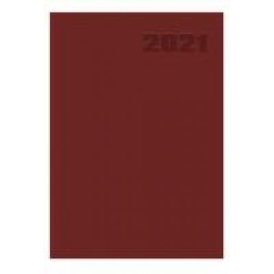 Kalendarz 2021 książkowy a5 basic dtp bordowy
