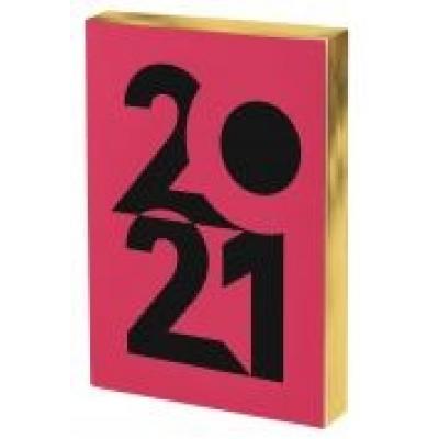 Kalendarz 2021 art a5 różowy  dns antra
