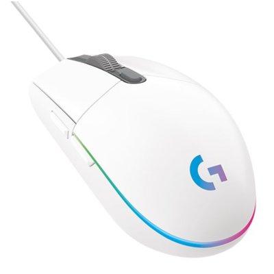 Mysz przewodowa LOGITECH G102 Lightsync Biały