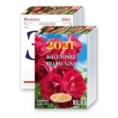 Kalendarz 2021 tradycyjny z różą kastor