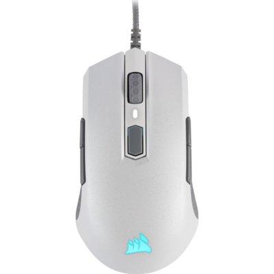 Mysz przewodowa CORSAIR M55 RGB Pro Ambidextrous Multi-Grip Biały