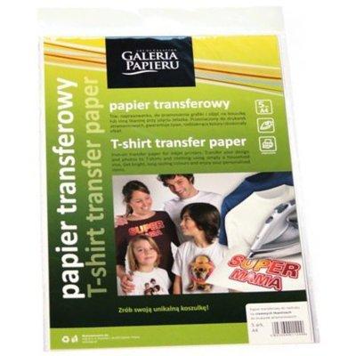 Produkt z outletu: Papier termotransferowy GALERIA PAPIERU Do jasnych tkanin