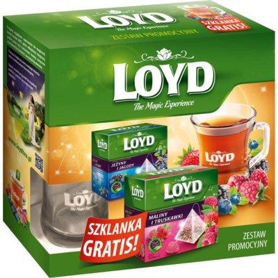 Produkt z outletu: Zestaw LOYD TEA Jeżyna i Jagoda + Malina i Truskawka + Szklanka