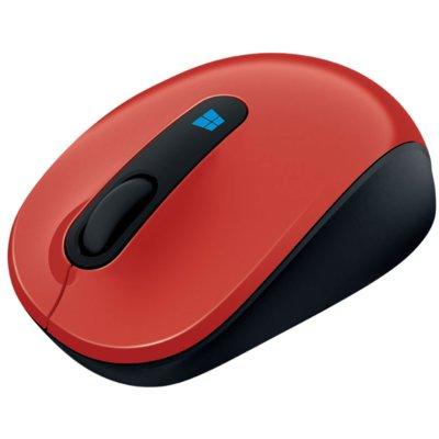 Produkt z outletu: Mysz bezprzewodowa MICROSOFT Sculpt Mobile Mouse 43U-00025 Czerwono-czarny