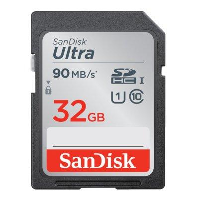 Produkt z outletu: Karta pamieci SANDISK SDHC 32GB Ultra 90MB/s SDSDUNR-032G-GN6IN