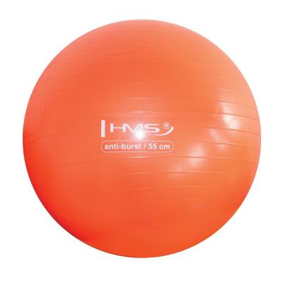 Piłka gimnastyczna anti-burst yb02 55 cm pomarańczowa - hms