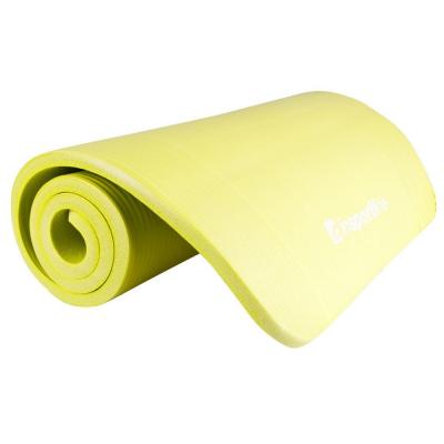 Mata do ćwiczeń fity żółta - insportline - żółty