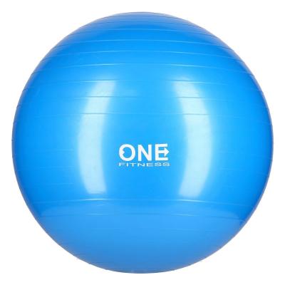 Piłka gimnastyczna gym ball 10 75 cm niebieska - one fitness - 75 cm