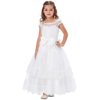 Sukienka komunijna biała dziewczęca