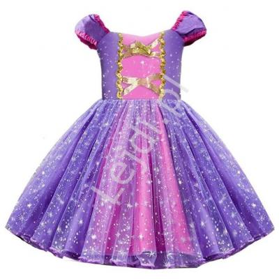 Sukienka księżniczka roszpunka na bal karnawałowy, przebranie dla dziewczynki 421