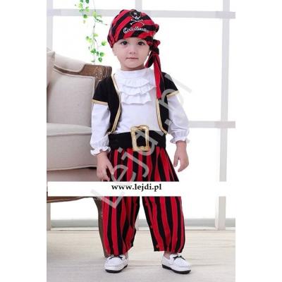 Kostium pirata , chłopięcy strój karnawałowy 4 - częściowy 059