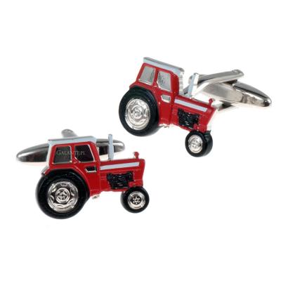 Spinki do mankietów czerwony traktor sd-1366